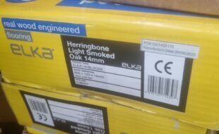 Elka engineered herringbone oak flooring